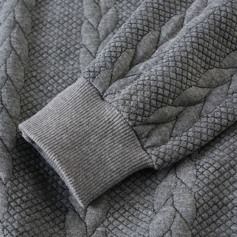 🔥New Arrivals Offer🔥—Men's Casual Half-Zip Cable-Knit Sweater