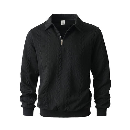 🔥New Arrivals Offer🔥—Men's Casual Half-Zip Cable-Knit Sweater