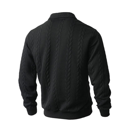 🔥New Arrivals Offer🔥—Men's Casual Half-Zip Cable-Knit Sweater