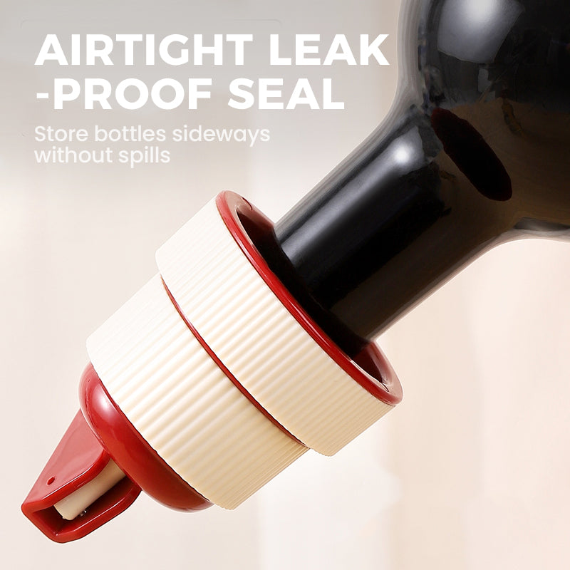 ⏳Limited-time 50% off⏰PRESS WINE STOPPER - Airtight Seal with Date Tracker, Easy to Use and Remove, Keeps Wine Fresh for Days, Ideal for Home and Gifts 🗓️🎁