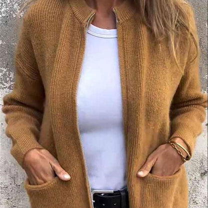 ❄️Winter Hot Sale 49% OFF🔥Women's Cozy Zipper Knitted Jacket