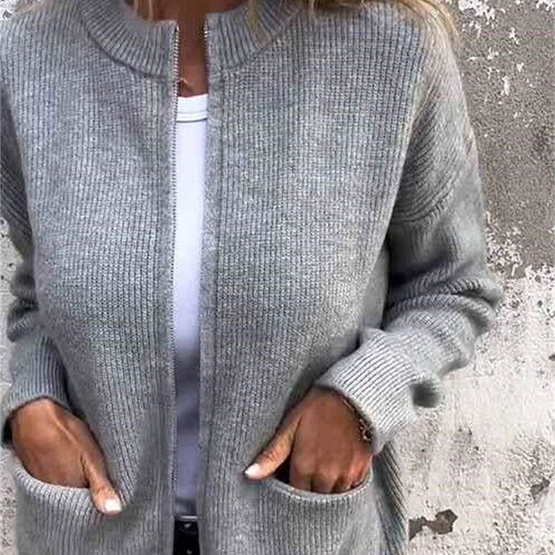 ❄️Winter Hot Sale 49% OFF🔥Women's Cozy Zipper Knitted Jacket
