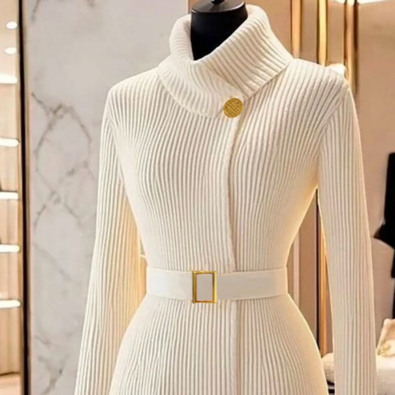 Women's Ribbed Knit Bodycon Sweater Dress