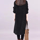 Women’s High Neck Loose Corduroy Maxi Dress