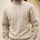 ❄️ Men’s Winter Thermal Slim-Fit Mock Neck Sweater — Cable Knit Edition (BF Sale)