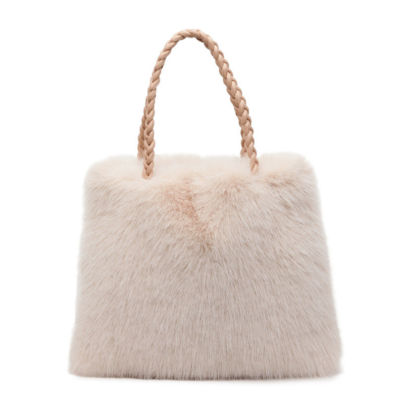 💖 Black Friday Luxury Edition – Plush Oversized Fluffy Tote Bag