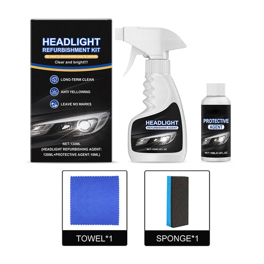 🚘 Automotive Headlamp Restoration Fluid, blurring enhanced crystalline coating refurbisher