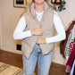 Women's Winter Padded Vest with Detachable Hood