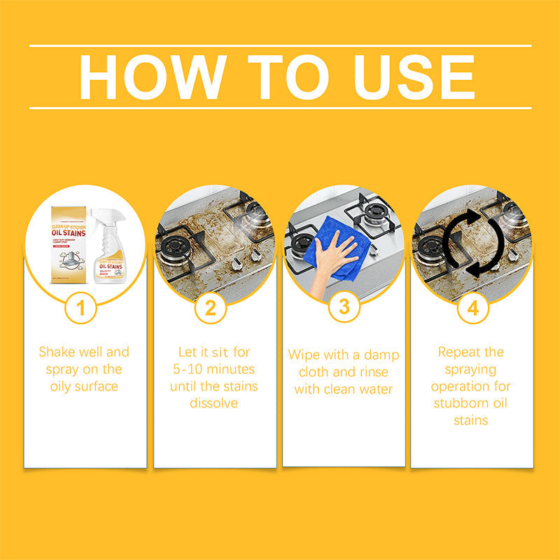 🔥Grease Buster🔥Powerful Degreaser Cleaning Spray for Kitchen