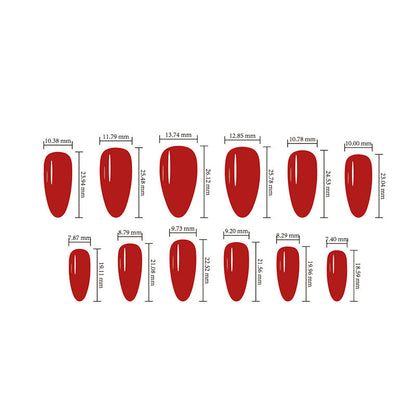 Stylish Printed Press-On Nails 24-Piece Set