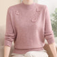 Women's Elegant Plush-Lined Mock Neck Sweater