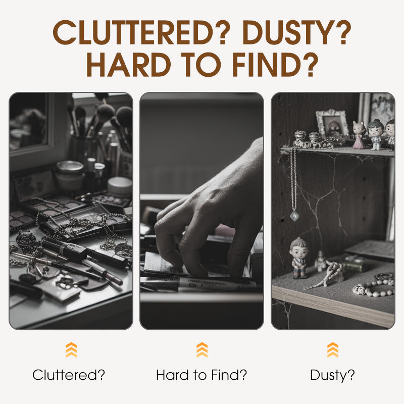 Foldable & Stackable Desktop Cosmetics Organizer