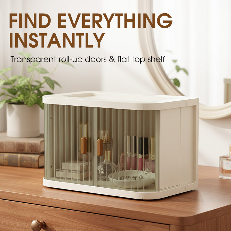 Foldable & Stackable Desktop Cosmetics Organizer