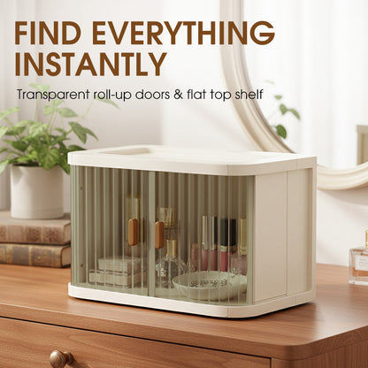 Foldable & Stackable Desktop Cosmetics Organizer