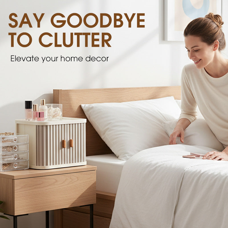 Foldable & Stackable Desktop Cosmetics Organizer