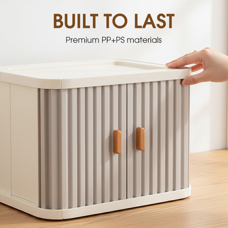 Foldable & Stackable Desktop Cosmetics Organizer