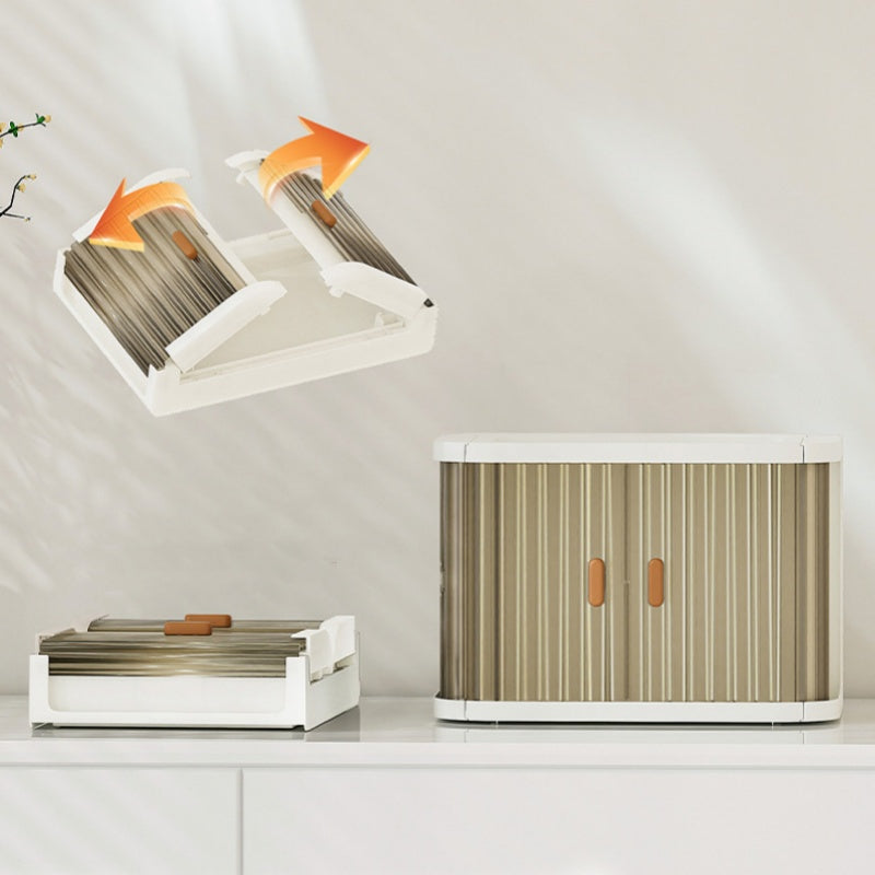 Foldable & Stackable Desktop Cosmetics Organizer