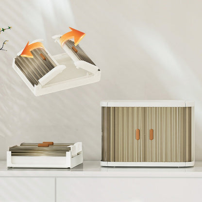 Foldable & Stackable Desktop Cosmetics Organizer