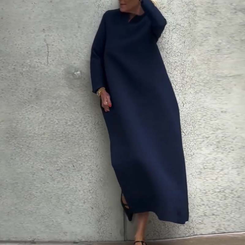 Women's Elegant Simple Solid Color A-line Dress