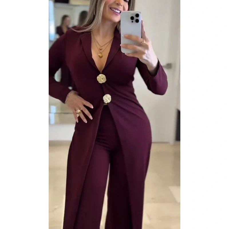 ✨ Soft Elegance Winter Jumpsuit – Women’s Lapel Long-Sleeve Design, Breathable Warm Fabric Feels Gentle on Skin. Flowy yet structured fit balances comfort and grace, perfect for weekend dates!