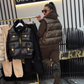 Women's 3-Piece Puffer Vest, Hoodie & Joggers Set