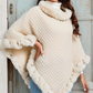 Women's Chic Ultra-Warm Faux Fur Trim Knit Shawl