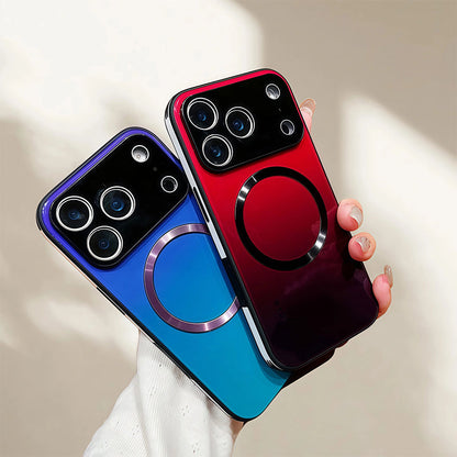 Glass-Gloss Gradient Magnetic Case for iPhone