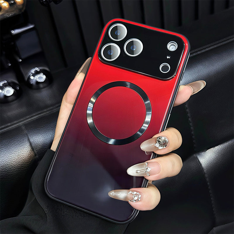 Glass-Gloss Gradient Magnetic Case for iPhone