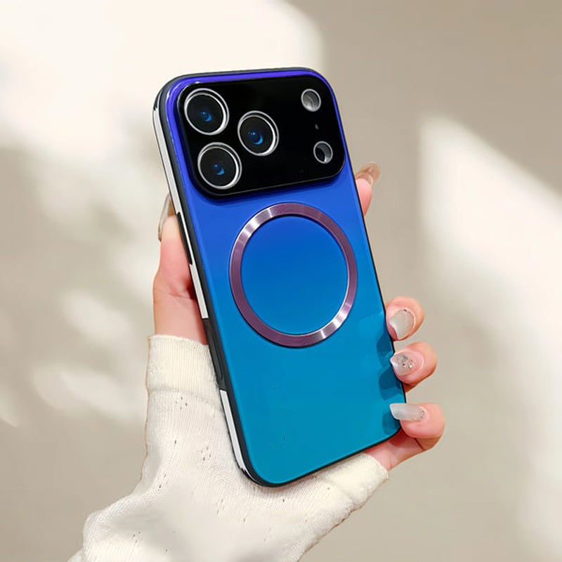Glass-Gloss Gradient Magnetic Case for iPhone