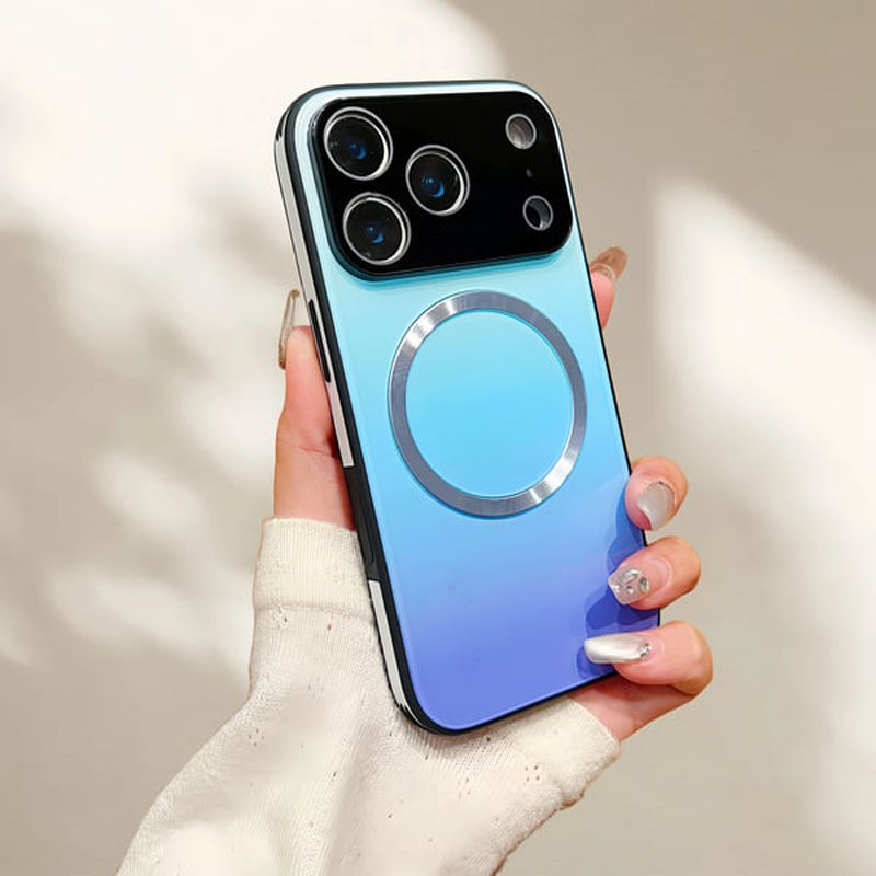 Glass-Gloss Gradient Magnetic Case for iPhone