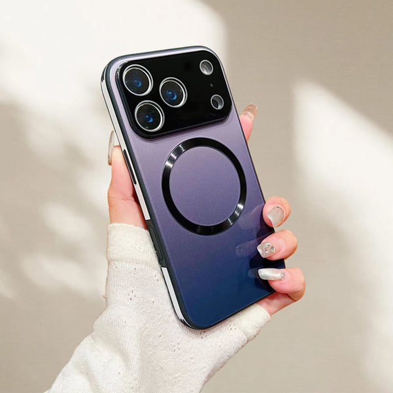 Glass-Gloss Gradient Magnetic Case for iPhone