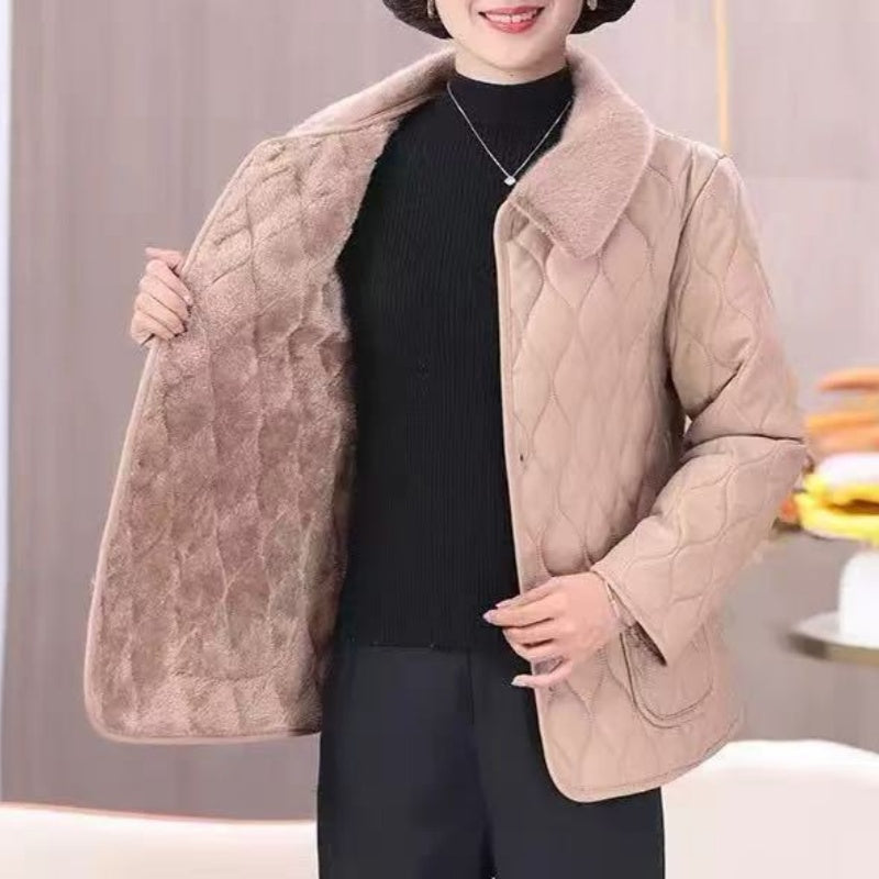 Women's Elegant Quilted Winter Short Coat
