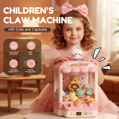 🧸 60% OFF NOW! 🎮 Adorable Animal Claw Machine – Includes Plushies & Capsule Toys, Perfect for Kids' Fun & Room Decor 🎁📦