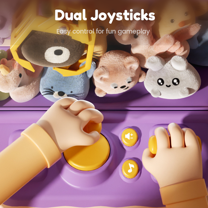 🧸 60% OFF NOW! 🎮 Adorable Animal Claw Machine – Includes Plushies & Capsule Toys, Perfect for Kids' Fun & Room Decor 🎁📦