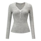 Women’s V-Neck Lace Patchwork Long Sleeve Top