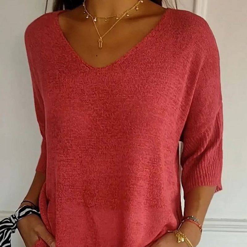 Casual Pullover Loose Knitted Top