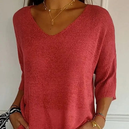 Casual Pullover Loose Knitted Top