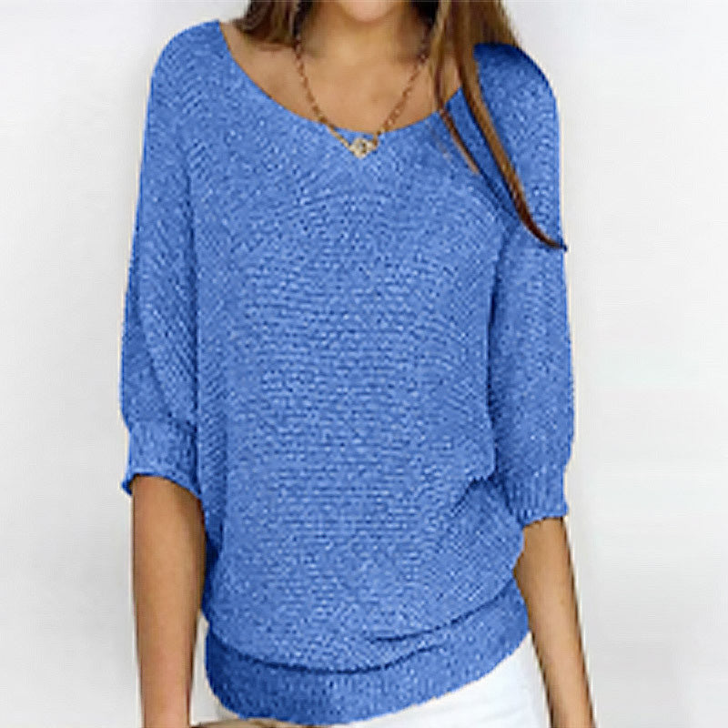 Casual Pullover Loose Knitted Top
