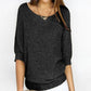 Casual Pullover Loose Knitted Top