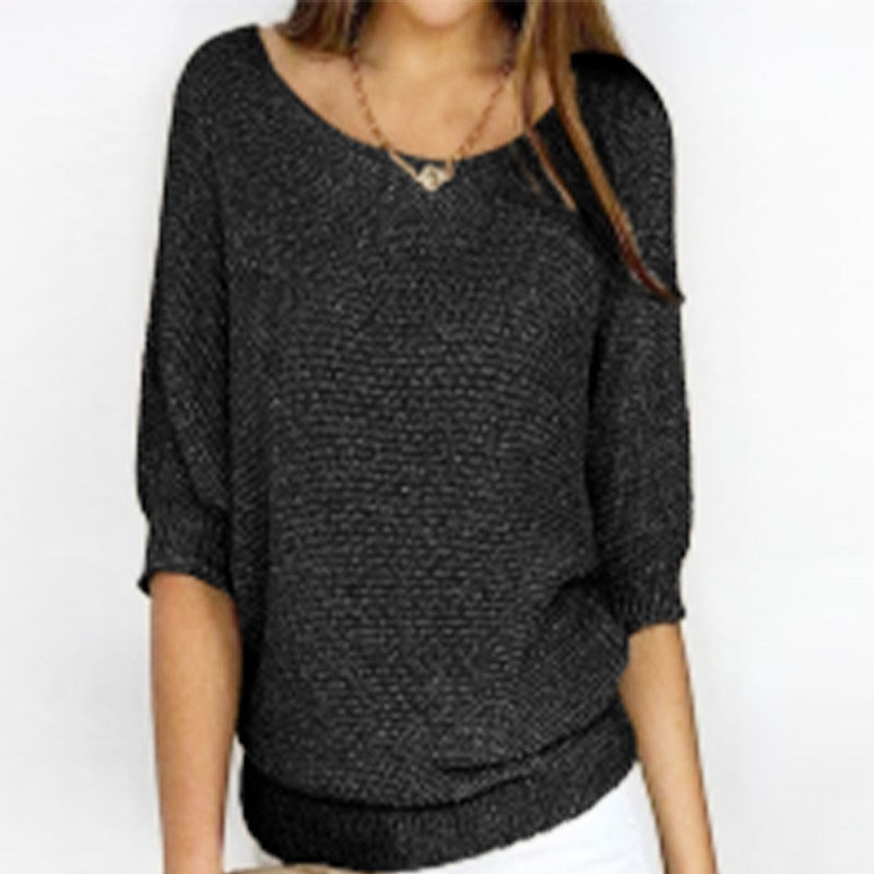 Casual Pullover Loose Knitted Top