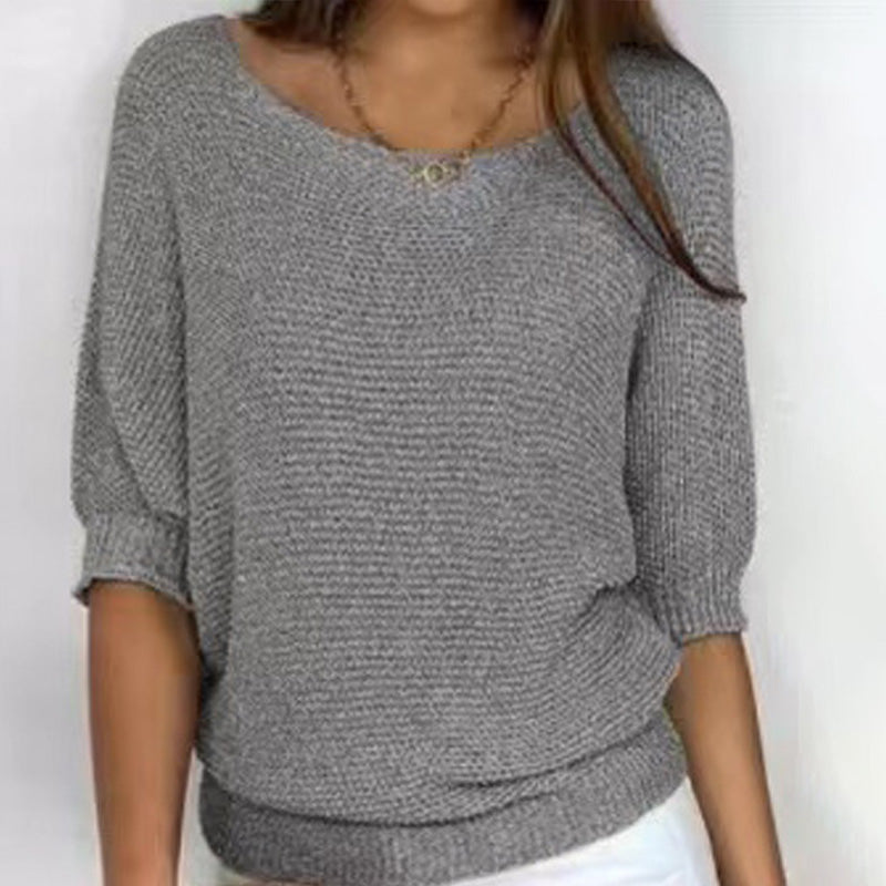 Casual Pullover Loose Knitted Top