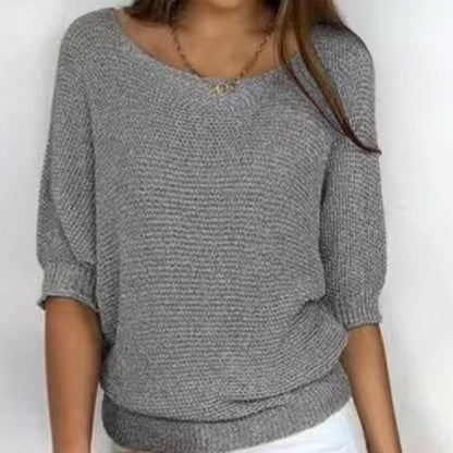 Casual Pullover Loose Knitted Top