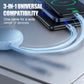 3-in-1 100W Retractable Multi Charging Cable