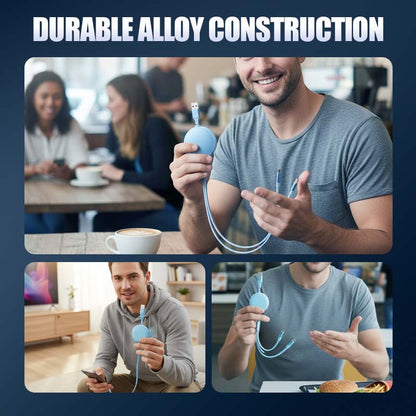 3-in-1 100W Retractable Multi Charging Cable