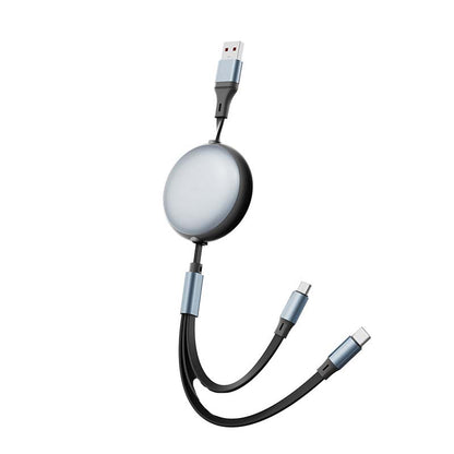 3-in-1 100W Retractable Multi Charging Cable