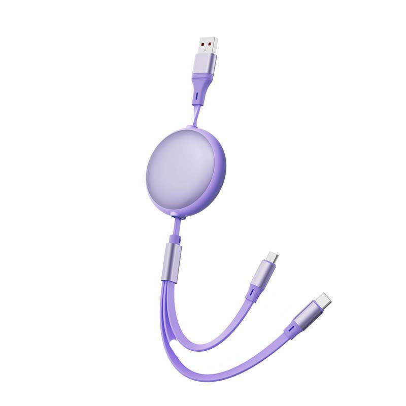 3-in-1 100W Retractable Multi Charging Cable