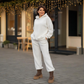 Women's Plush Hoodie and Pants Set