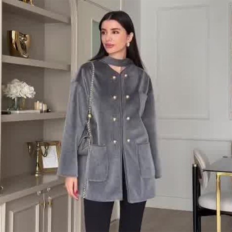 Women’s Elegant Warm Long-Sleeve Jacket