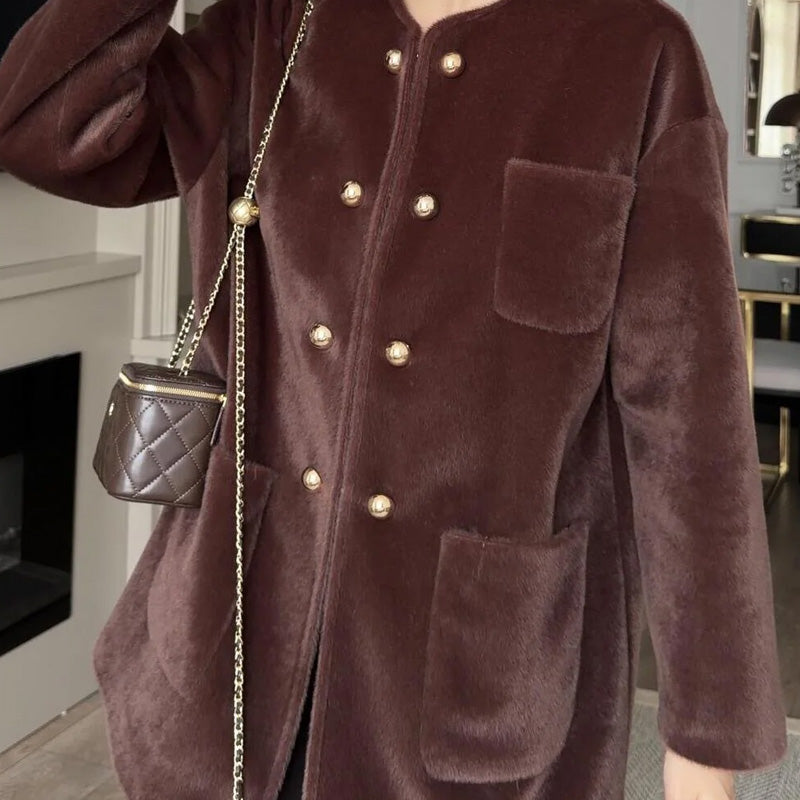 Women’s Elegant Warm Long-Sleeve Jacket