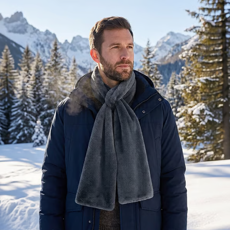 🧣🎉 Cozy Scarf with Hidden Pocket – Warm, Soft & Secure Zipper 📦 - Buy 2 Free Shipping